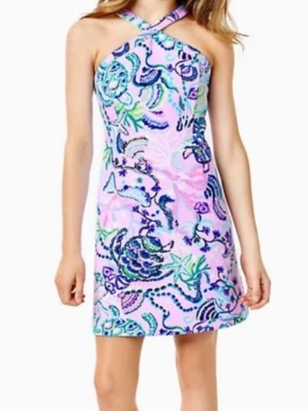 Lilly Pulitzer girls Alyson shift dress 12 Lilac Freesi Mermaid For You
